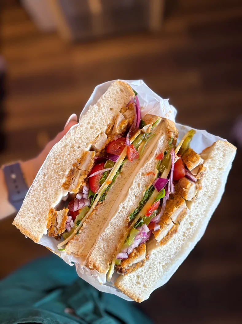 Freshly made sandwich at Layla's Lounge